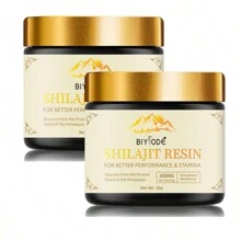 Resina De Shilajit Biyode Natural Pura Orgánica Del Himalaya 600mg - Amarillo - Ver 1