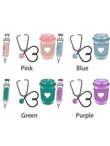 个性化注射器听诊器图案女士圆领T恤，定制女士T恤 - 添加您自己的文字和图片（家庭照片/自拍/宠物照片/朋友照片）来设计您的个性化印花T恤，护士周生日礼物，送给护士和医生，Logo | 商业 | 婚礼礼物 | 派对服装 | 生日礼物 | 万圣节服装 | 圣诞节服装 | 感恩节服装，休闲黑色夏季 - 黑色 - 查看 5