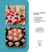 40 Sweet Wrappers Fine Flower Luxury Wedding Birthday Party - Quả cam - Xem 3