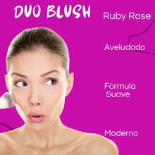 Compact Creamy Illuminating Blush Duo High Pigmentation Obsidian Ruby Rose - 奧格01 - 查看 4