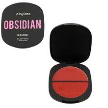 Compact Creamy Illuminating Blush Duo High Pigmentation Obsidian Ruby Rose - 奧格01 - 查看 1