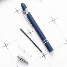 10 piezas Bolígrafos de punta fina de escritura suave con frases motivacionales para pantalla táctil - Negro - Ver 4