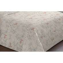 Double Microfiber Bed Set - Camesa - Floral Verde - Xem 1