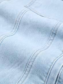 Áo khoác denim phong cách retro cho nam mặc thường ngày - Rửa nhẹ - Xem 7