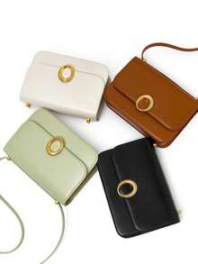 FIEDLE&SISSI 现代创意真皮单肩包配礼品盒，斜挎皮包配可调节肩带，通勤现代真皮女式手提包，FIEDLESISSI，FIEDLE，SISSI 时尚包包 - 黑色 - 查看 11