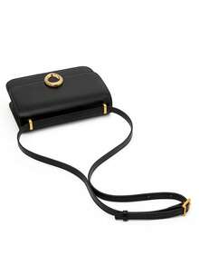 FIEDLE&SISSI 现代创意真皮单肩包配礼品盒，斜挎皮包配可调节肩带，通勤现代真皮女式手提包，FIEDLESISSI，FIEDLE，SISSI 时尚包包 - 黑色 - 查看 8