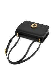 FIEDLE&SISSI 现代创意真皮单肩包配礼品盒，斜挎皮包配可调节肩带，通勤现代真皮女式手提包，FIEDLESISSI，FIEDLE，SISSI 时尚包包 - 黑色 - 查看 9