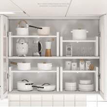 1 szt. wysuwane półki kuchenne, półki do przechowywania warstwowego w szafkach, półki do przechowywania butelek z przyprawami na blacie kuchennym, przechowywanie w kuchni, organizer kuchenny, organizer kuchenny, artykuły do przechowywania, kuchnia, przechowywanie, organizer, organizer, organizacja, organizery, organizer do szuflad, podróż, artykuły kuchenne, przybory kuchenne, narzędzia kuchenne, rzeczy kuchenne.