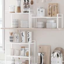1 szt. wysuwane półki kuchenne, półki do przechowywania warstwowego w szafkach, półki do przechowywania butelek z przyprawami na blacie kuchennym, przechowywanie w kuchni, organizer kuchenny, organizer kuchenny, artykuły do przechowywania, kuchnia, przechowywanie, organizer, organizer, organizacja, organizery, organizer do szuflad, podróż, artykuły kuchenne, przybory kuchenne, narzędzia kuchenne, rzeczy kuchenne.