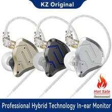 KZ KZ ZSN Pro 2 In Ear Metal Earphones Hybrid Drive 1DD+1BA HIFI Bass Headset Monitor Earbud Sport Noise-Proof Music Headphone
