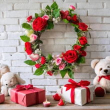 6/12pcs 12 Inch Wooden Wreath Frame, 16 Holes - DIY Craft Ring For Floral Arrangement, Home Decor And Party Centerpiece Supplies, For Wreath Accessories - A - View 7