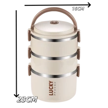 Caja de almuerzo de unicolor para estudiantes, contenedor de comida de transporte conveniente