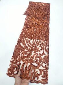 Vải ren châu Phi dệt kim màu xanh nước biển sang trọng / xanh lá cây đậm Dây lưới kiểu Pháp Kim sa để may Vải tuyn thêu Nigeria Chất lượng cao cho tiệc cưới DIY - Nhiều màu - Xem 35