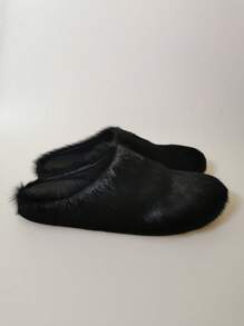 New Fluffy Slip-On Slippers, Autumn Winter Thick Bottom Casual Indoor&Outdoor Home Wear