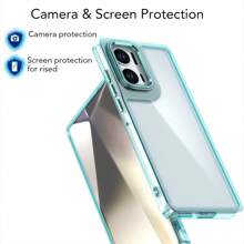 Iphone 16 Metal Camera Frame & Button Shiny Hard Shell With Soft Edge Anti-Drop Protective Phone Case, Compatible With IPhone Xs Max, 11, 12, 13, 14, 15 Pro Max, Samsung S20, S21 FE, S22, S23, S24 Ultra, Redmi Note 12, 13C, A Pro, OPPO A57, A78, A98, A2, A38, A58