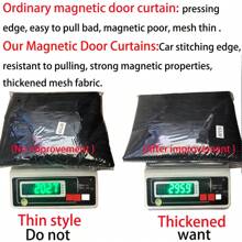 Magnetic Mosquito Net Door Curtain, Automatically And Firmly Closed, Suitable For Room, Balcony, Patio And Door Widths - Black - View 6