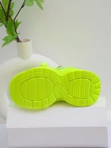 1 Pair Soft Sole Non-Slip Fashionable Hook And Loop Casual Sports Shoes For Spring And Autumn - Green - View 6