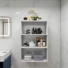 Bathroom Colset Shelves Wood Modular Closet System Wall Mounted Shelves Walk In Clothes Storage Cabinet Shelving Built In Closet Organizer For Bedroom White 31.49''W X 16.04''D X 47.24''H - trắng - Xem 1