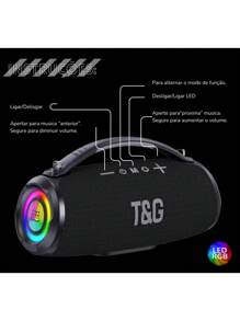 Caixa De Som Bluetooth Portáti Grave Potente Ipx6 Bass Boost