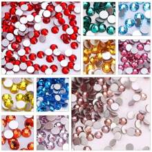 Iron-On Clothing Applique Hot Fix Rhinestone Crystal Stones Point Of Light - 薄荷綠 - 查看 1