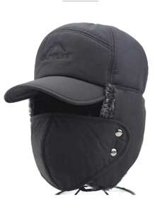 1 件装男士加厚保暖内衬保暖帽护耳猎人帽，秋冬季