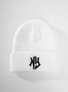 1 件男式/女式秋冬新款保暖针织无檐便帽，字母刺绣中性无檐帽 - 字母 - 查看 21