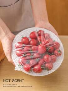 100pcs  Thick Plastic Zipper Bags For Food Storage, Variety Of Sizes