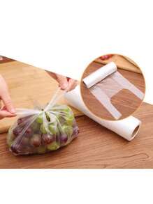 100pcs  Thick Plastic Zipper Bags For Food Storage, Variety Of Sizes