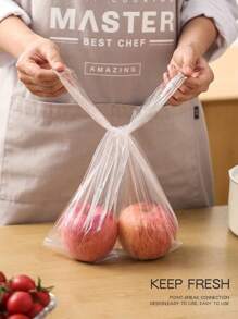100pcs  Thick Plastic Zipper Bags For Food Storage, Variety Of Sizes