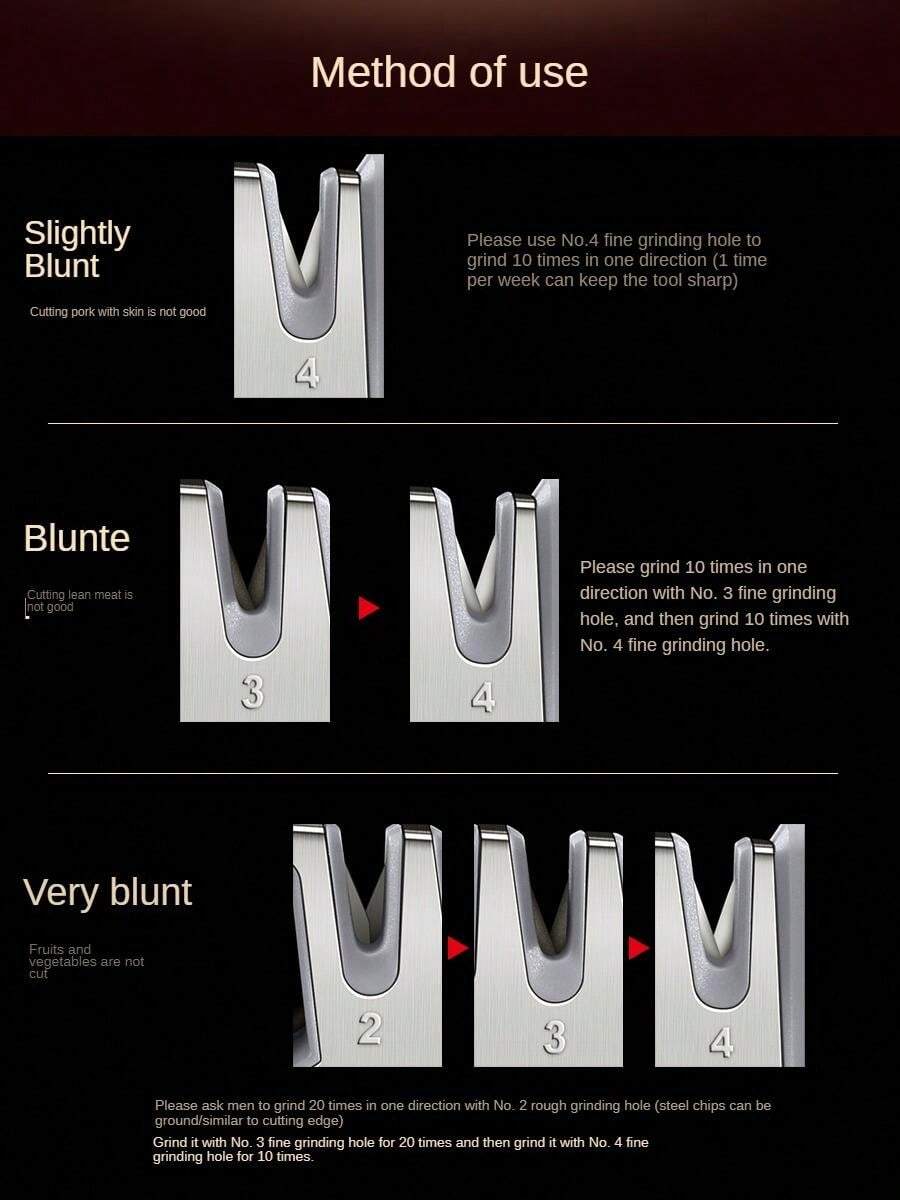 Affûteur de couteau multifonction pour la maison, couteaux acérés comme un rasoir, ciseaux et