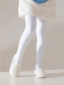 2 双女童羊毛紧身裤、舞蹈长袜、保暖秋冬 - 彩色 - 查看 8