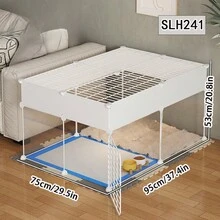 Closed Cat Breeding Box With Litter Box For Pregnant Cats, Warm Short Hair Tricolor Kittens Delivery Nesting House - Multicolor - View 4