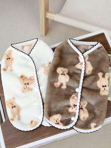 Autumn/Winter Pet Fleece Vest, Cute Dog/Cat Clothes Suitable For Small Dogs And Cats, Teddy, Pomeranian