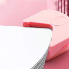 1pc Color Options, Corner Cutter, Chamfering Cutter, Cardboard Photo Corner Cutter, Plastic Film Corner Cutter, Card Right Angle Sharp Corner Cutter - Pink - View 7