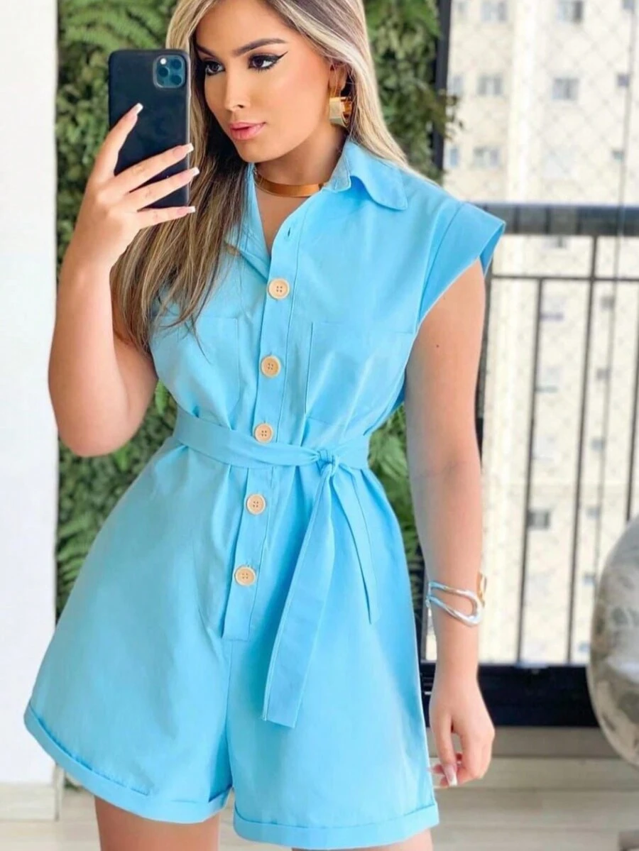 Women's Clothing/ Rompers/ Headband/ Linen - Rửa trung bình - Xem 1