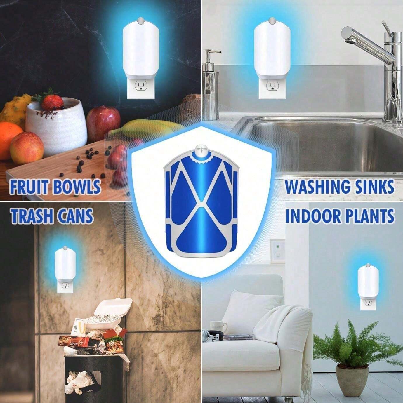 8pcs Premium Zevo Refill Pack Effective Insect Traps Refill Kit With Glue Boards, 100