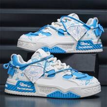 2025 New Men's Fashion Low Top Thick Sole Non-Slip Sneakers, Casual Vulcanized Shoes For Teenagers, Versatile Student White Shoes