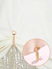 3 件磁性心形下摆缩短器 - 用磁性夹子调整衬衫下摆长度、裤腿宽度情人节 - 彩色 - 查看 3