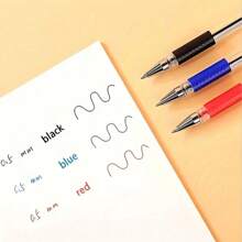 5-20 piezas Bolígrafos neutros estándar europeos de 0.5mm con tinta a base de agua negra, tinta de carbón simple, bolígrafos para firmar, útiles de oficina, de vuelta a la escuela