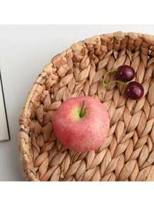 1 pezzo Cestino portaoggetti intrecciato con alghe, cestino portaoggetti da tavolo, cestino per la frutta, cestino per le fragole, vassoio portaoggetti vari per il tavolo, scatola portaoggetti intrecciata con alghe per la decorazione della casa, bagno, cucina, scatola portaspuntini, camera da letto, soggiorno, scatola portacosmetici da tavolo e cestino portaoggetti vari.