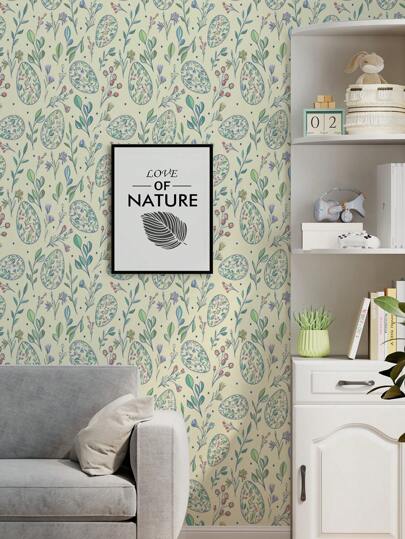 SUPSTICKER Roll Of Tropical Botanical Leaf Pattern Home Wallpaper, Self Adhesive Waterproof Wear Resistant Peel Stick Removable, Can Be Living Room Bedroom ative Wand Remodeling Beautification Renovation Stickers Panels, Paper, Wallpapers, ation Items Refresh Your Home, Festival Birthday Graduation view 7