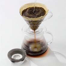 1PC Range Server Clear Range Server Clear Glass Coffee Server For Drip Coffee Maker, Standard Glass Coffee Carafe, Coffee Pot With Lid, Clear, 01 360ml(12oz) Pour Over Coffee Maker Back To School