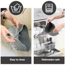 2 件可重复使用的硅胶慢炖锅吊带，适用于 6-7 夸脱椭圆形慢炖锅，硅胶隔板可重复使用，防漏，由硅胶制成，适用于洗碗机家用厨房电器配件小工具工具圣诞节厨房用品烹饪圣诞节 - 彩色 - 查看 8