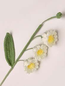 1pc Crochet Lily-Of-The-Valley Flower, Thanksgiving Gift, Gift, Home Decor, Valentine's Day Gift, Teacher's Day Gift, Gift For Her, Valentine Day, Gift Gifts Birthday Graduation,Garden Decor,Outdoor Plant,Gardening,Fake Flowers Christmas Decorations Room Decor Christmas