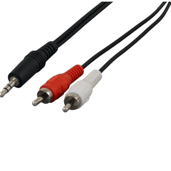 Sanoxy 25ft 3.5mm Stereo Male To 2 RCA Male Audio Cable