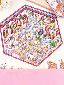 适用于微型房屋场景、DIY 工艺和日记的 3D 装饰贴纸，无需裁剪，学校用品，返校 - 彩色 - 查看 6