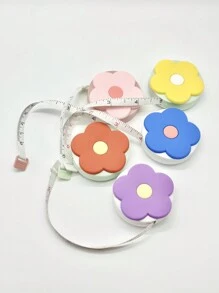 1 pièce Mini mètre ruban rétractable de couleur macaron, règle double face, pour mesurer la longueur, la hauteur, la distance, le buste, la taille, les hanches, le corps, les vêtements