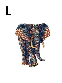 1pc Asymmetrical Shaped Wooden Elephant Puzzle, Adult Leisure Game Toy, Great Gift For Family, Friends, Christmas, Puzzle, Elephant, Wooden Puzzle,Puzzles>Adult,Adult Games>Adults Puzzles,1000 Pieces Jigsaw