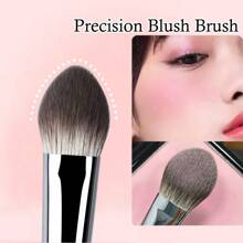 1pc Heart-Shaped Blush Brush, Precision Blush Brush For Cheek, Eye Shadow, Powder Blush Make Up Tool