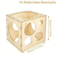 1pc, 11Holes Balloon Sizer Box, Collapsible Balloons, Measurement Tool For Balloon Decorations, Balloon Arches, Balloon Columns, Photo Balloon, Party Balloon, Birthday Balloon, Birthday Decoration, Aesthetic Room Decor, Party Decorations Supplies,
